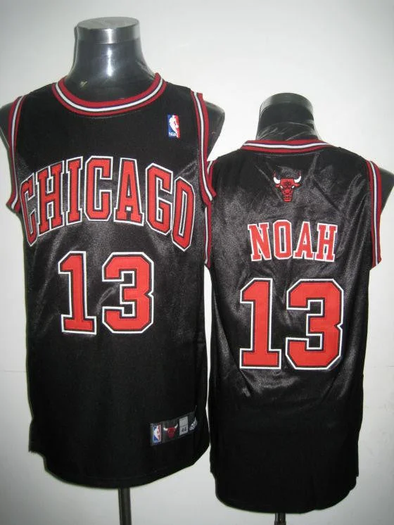 Basketball Jersey Comfortable-Bulls 13 Noah Black Basketball Jerseys