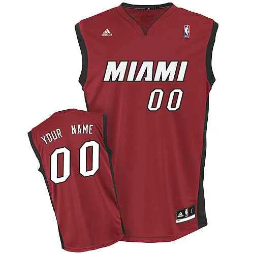 Basketball Jersey USA Flag-Miami Heat New Custom red Alternate Basketball Jersey