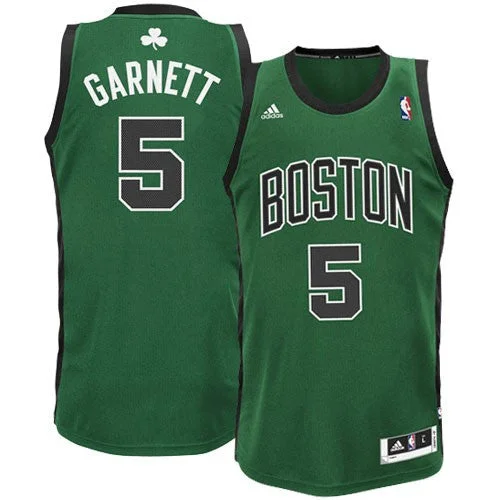 Basketball Jersey Casual-Men's Boston Celtics #5 Kevin Garnett Green Stitched basketball Basketball Jersey