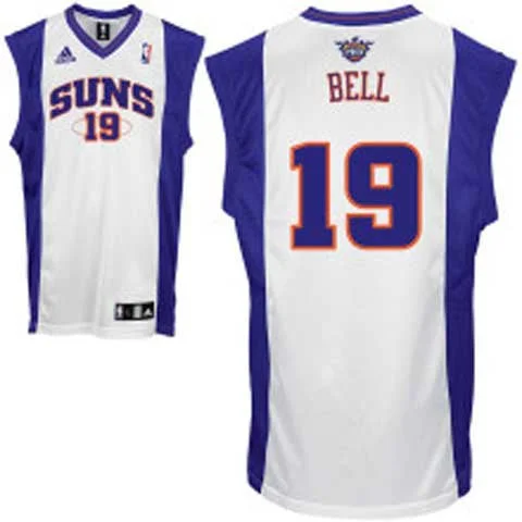 Basketball Jersey Basketball Brother-Suns 19 Raja Bell White Basketball Jerseys