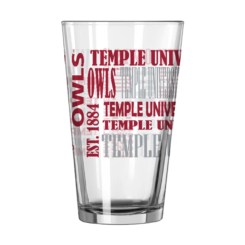 Team Mug Green-Temple 16oz Spirit Pint Glass