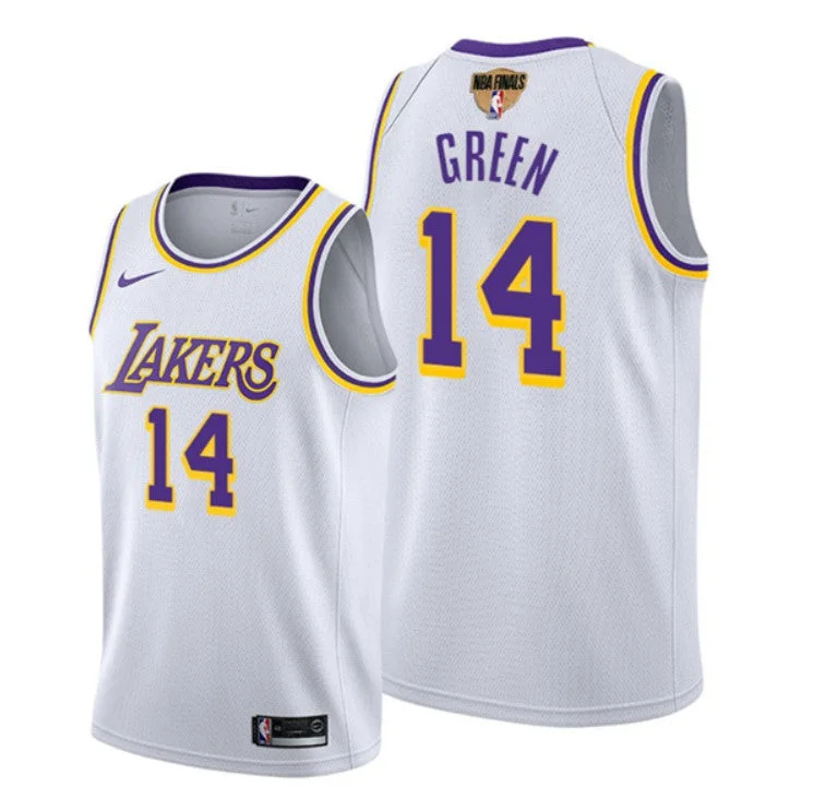 Basketball Jersey High School-Men's Los Angeles Lakers #14 Danny Green 2020 White Finals Bound Association Edition Stitched Basketball Jersey