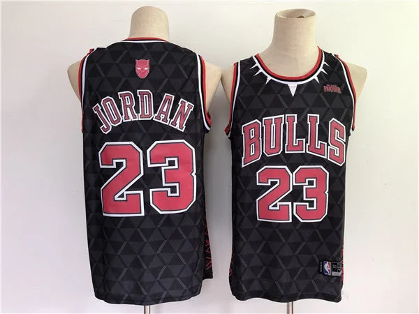 Basketball Jersey Motivational-Men's Chicago Bulls #23 Michael Jordan Black Stitched Basketball Jersey