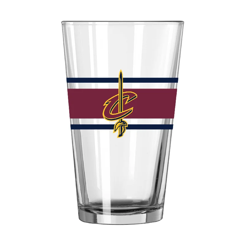 Team Mug Eco-Friendly-Cleveland Cavaliers 16oz Stripe Pint Glass