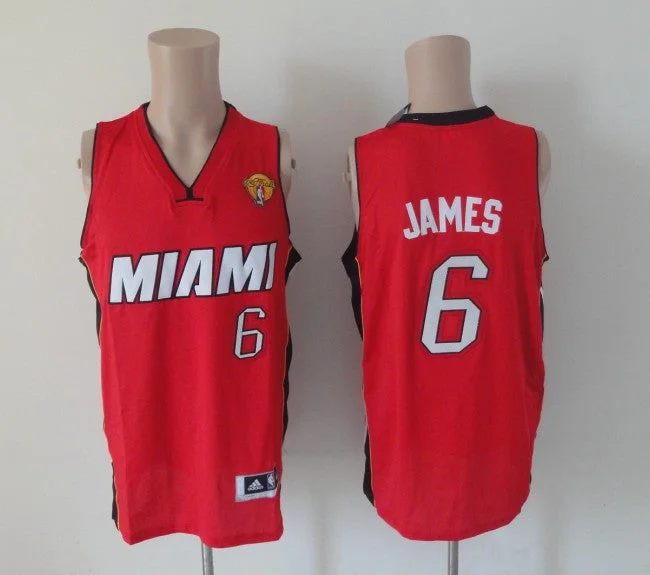 Basketball Jersey Christmas-Heat 6 James Red 2013 Finals Edition Basketball Jerseys