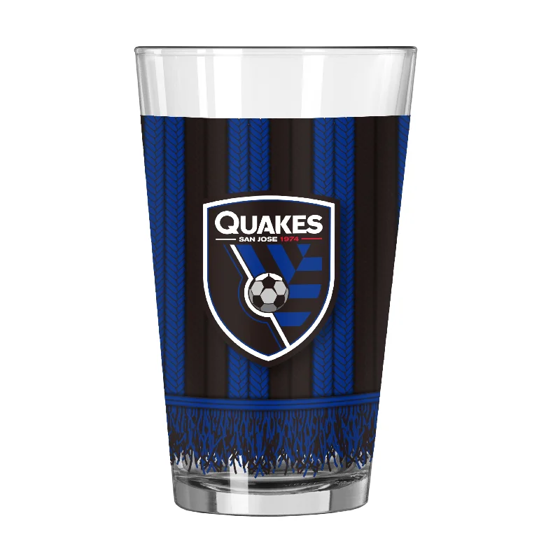 Team Mug Self-Care-San Jose Earthquakes 16oz Scarf Pint Glass