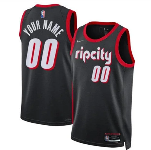 Basketball Jersey Meme-Men's Portland Trail Blazers Active Custom Black 75th Anniversary City Stitched Basketball Jersey