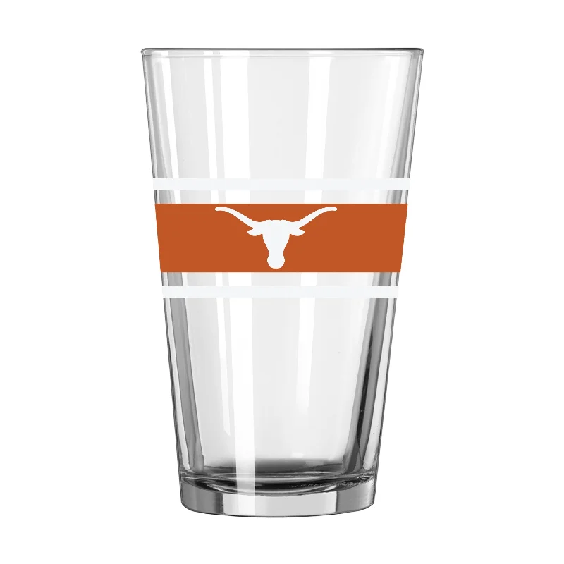 Team Mug Rugby-Texas 16oz Stripe Pint Glass