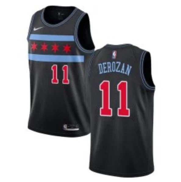 Basketball Jersey Number-Men's Chicago Bulls #11 Demar Derozan Black Swingman City Edition Stitched Basketball Basketball Jersey