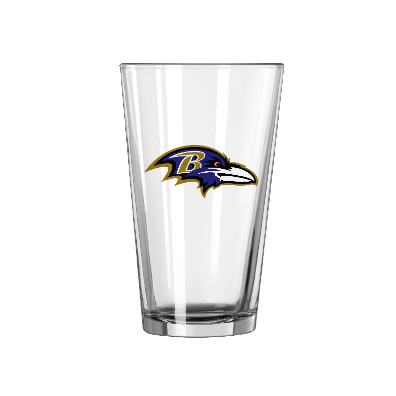 Team Mug Geometric-Baltimore Ravens 16oz Logo Pint Glass