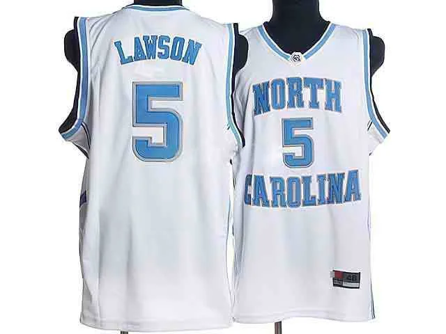 Basketball Jersey Beach-North Carolina 5 Lansow White Basketball Jersey