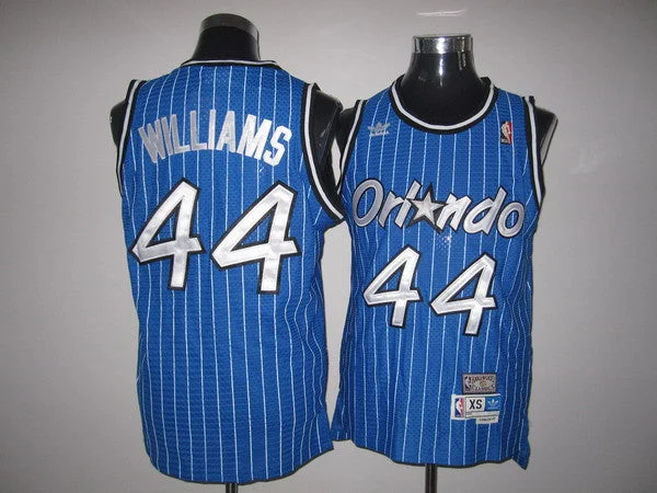 Basketball Jersey Black-Magic 44 Jason Williams Blue Basketball Jerseys