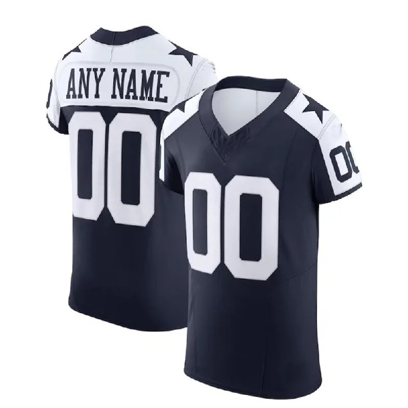 Football Jersey Premium-Custom  D.Cowboys Navy Vapor F.U.S.E. Elite Jersey Stitched Football Jerseys