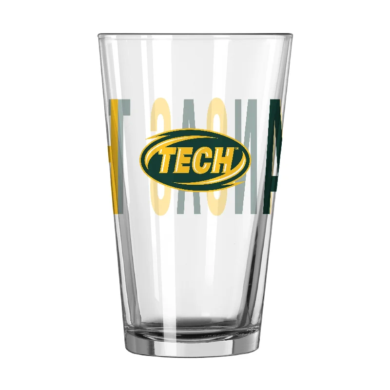 Team Mug Green-Arkansas Tech 16oz Overtime Pint Glass