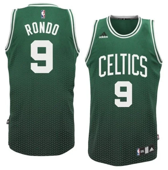 Basketball Jersey Online Exclusive-Celtics 9 Rondo Green Resonate Fashion Swingman Basketball Jersey