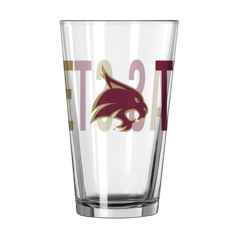 Team Mug Soccer-Texas State 16oz Overtime Pint Glass