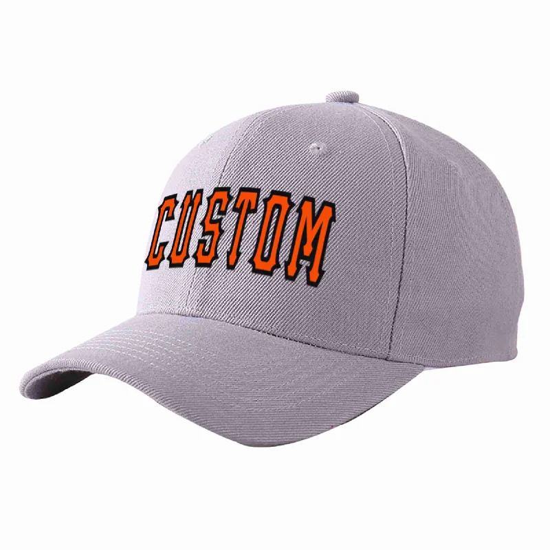 Baseball Cap Pink-Custom Gray Orange-Black Curved Eaves Sport Baseball Cap Design for Men/Women/Youth