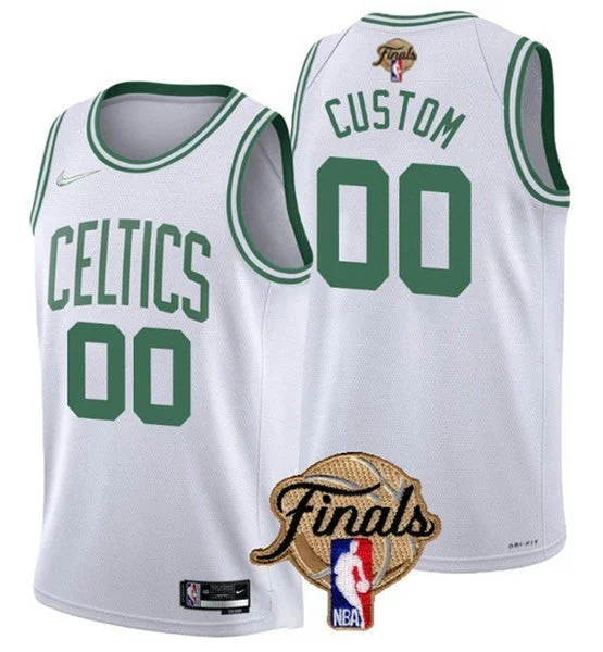 Basketball Jersey Budget-Friendly-Men's Boston Celtics Active Player Custom White 2022 Finals Stitched Basketball Basketball Jersey