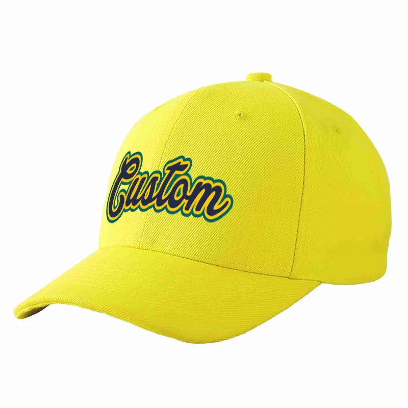 Baseball Cap Red-Custom Yellow Navy-Gold Curved Eaves Sport Baseball Cap Design for Men/Women/Youth