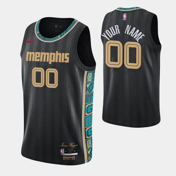 Basketball Jersey Training-Men's Memphis Grizzlies Active Player Black City Swingman 2020-21 Stitched Swingman Basketball Jersey