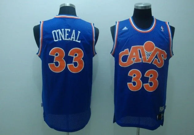 Basketball Jersey Urban-Cavaliers 33 Shaquille Oneal Blue CAVS Basketball Jerseys