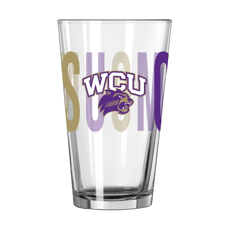 Team Mug Milk-Western Carolina 16oz Overtime Pint Glass