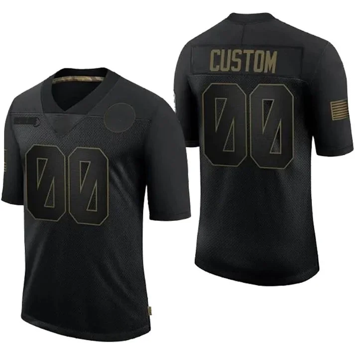 Football Jersey Collector’s Item-Custom B.Bills 32 Team Stitched Black Limited 2020 Salute To Service Jerseys Stitched Jersey Football Jerseys