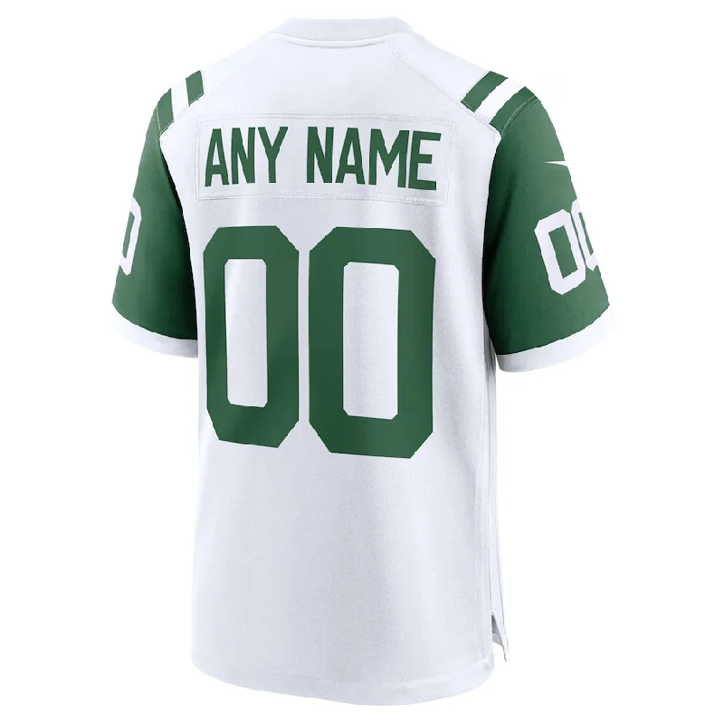 Football Jersey Workout-Custom NY.Jets Classic Alternate Replica Jersey - White Football Jersey