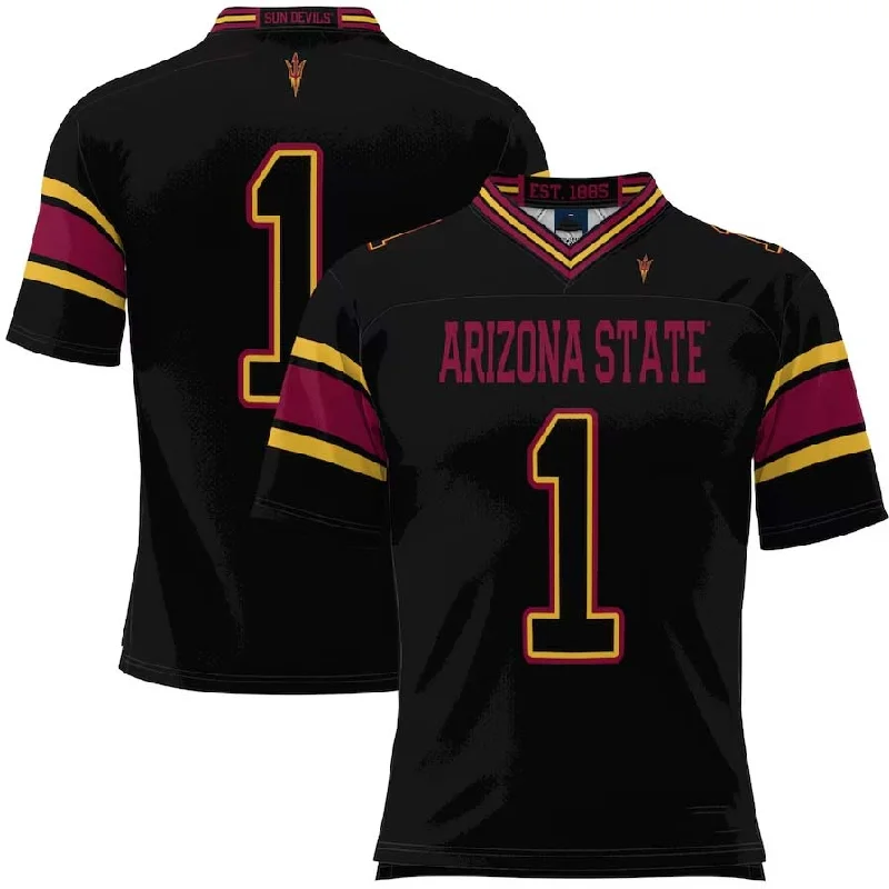 Football Jersey USA Flag-#1 A.State Sun Devils GameDay Greats Football Jersey - Black Stitched American College Jerseys