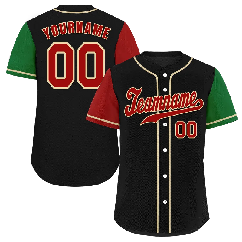 Baseball Jersey Lightweight-Custom Black Two Tone Brown Authentic Baseball Jersey