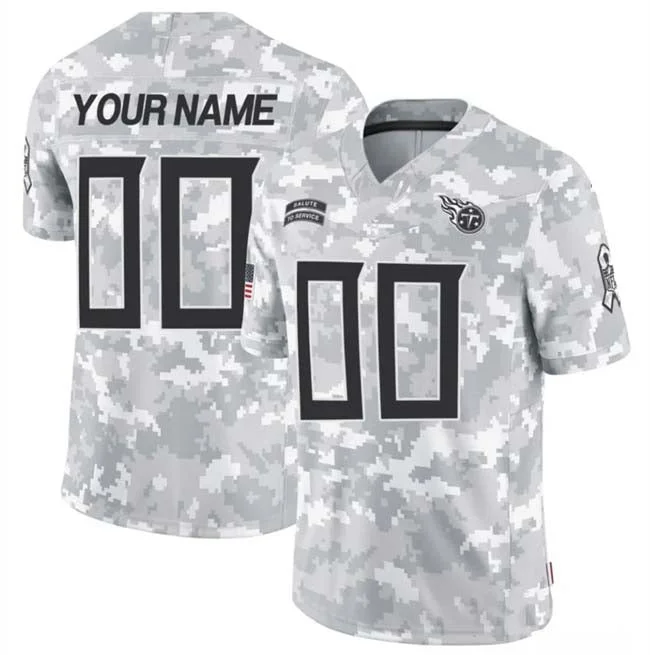 Football Jersey Casual-Custom T.Titans Active Player 2024 F.U.S.E Arctic Camo Salute To Service Limited Stitched Football Jersey