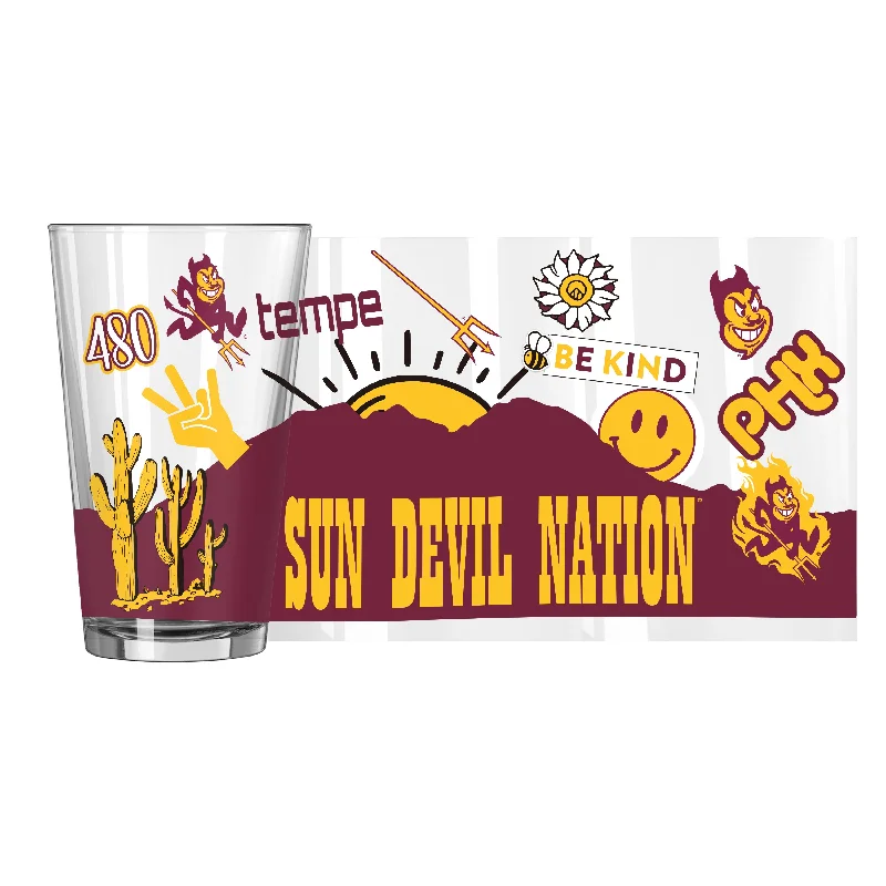 Team Mug Fishing-Arizona State 16oz Native Pint Glass