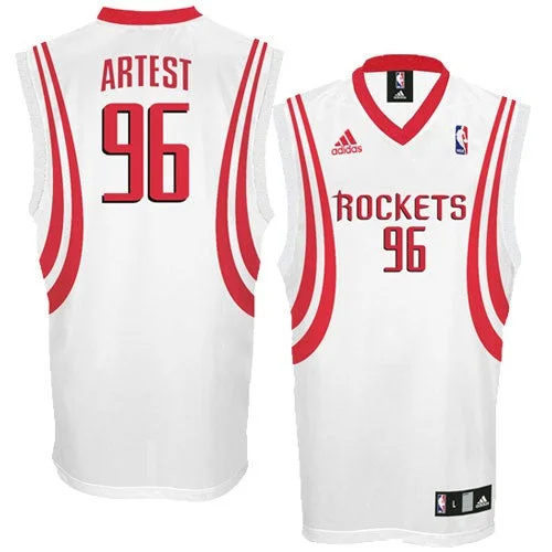 Basketball Jersey Sweatproof-Rockets 96 Ron Artest White Basketball Jerseys