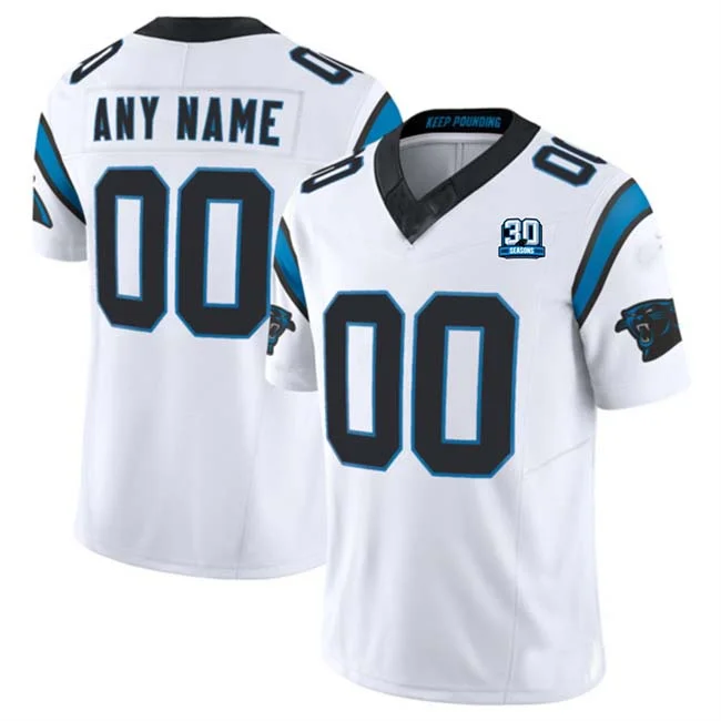 Football Jersey Graduation-Custom C.Panthers Active Player White 2024 30th Anniversary Patch F.U.S.E. Vapor Limited Stitched Football Jersey