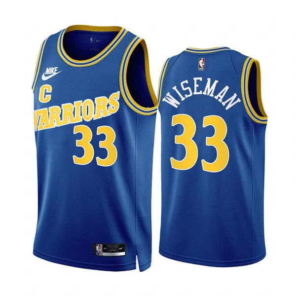 Basketball Jersey Inspirational-Men's Golden State Warriors #33 James Wiseman 2022/23 Royal Classic Edition Stitched Basketball Basketball Jersey