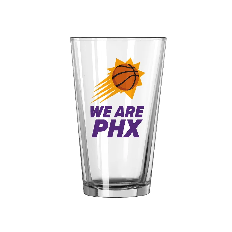 Team Mug Geometric-Phoenix Suns 16oz Slogan Pint Glass