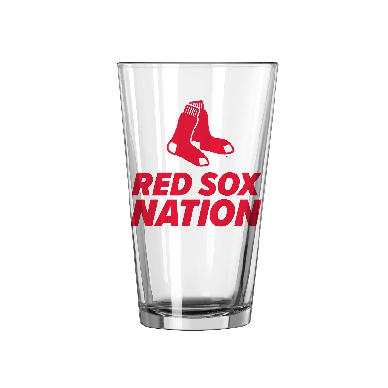 Team Mug Sister-Boston Red Sox 16oz Slogan Pint Glass