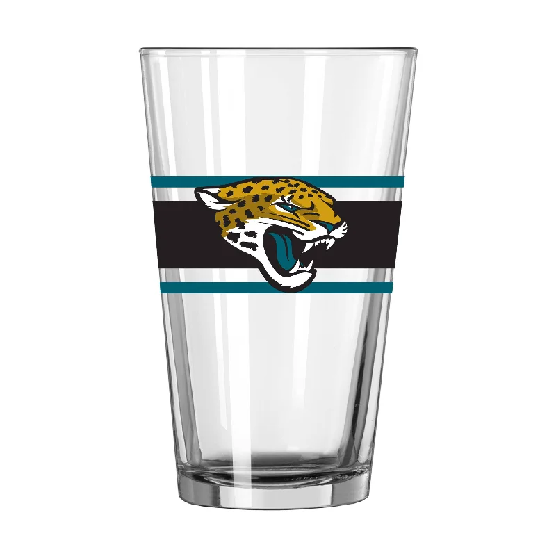 Team Mug Gaming-Jacksonville Jaguars 16oz Stripe Pint Glass