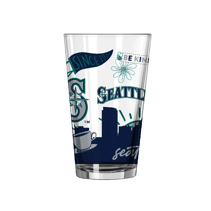 Team Mug Gym-Seattle Mariners 16oz Native Pint Glass