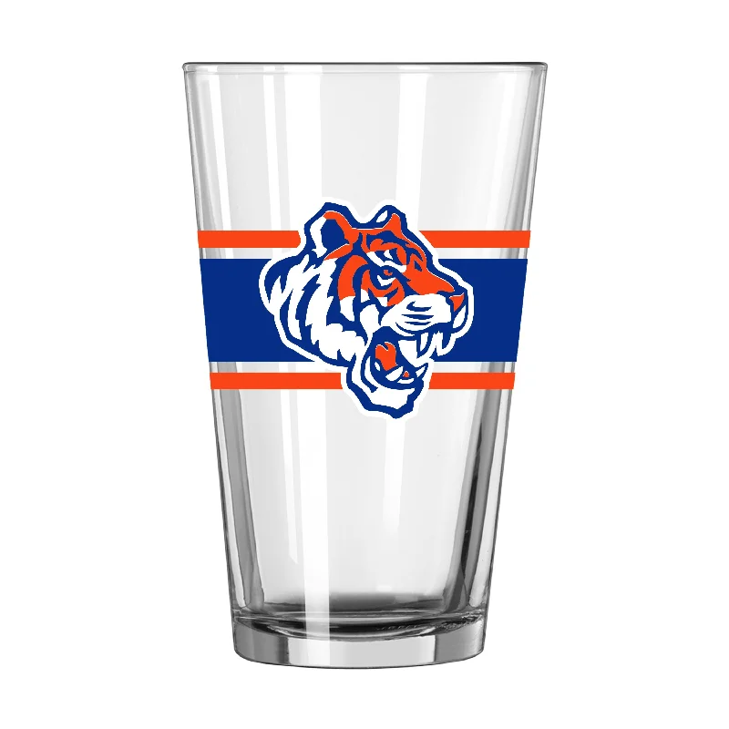 Team Mug Extra Large-Savannah State 16oz Stripe Pint Glass