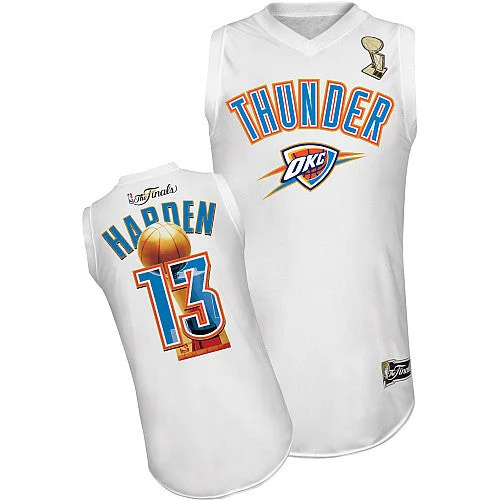 Basketball Jersey Hiking-Oklahoma City Thunder 13 HARDEN white Champion Edition Basketball Jerseys