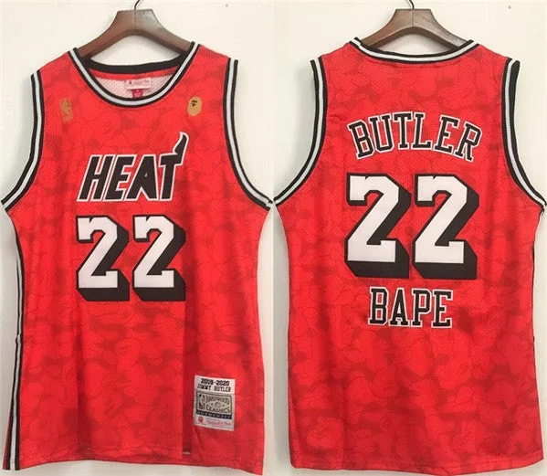 Basketball Jersey Gift-Men's Miami Heat #22 Jimmy Butler Red Stitched Basketball Jersey