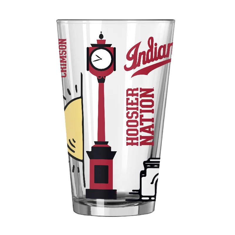 Team Mug Brother-Indiana 16oz Native Pint Glass