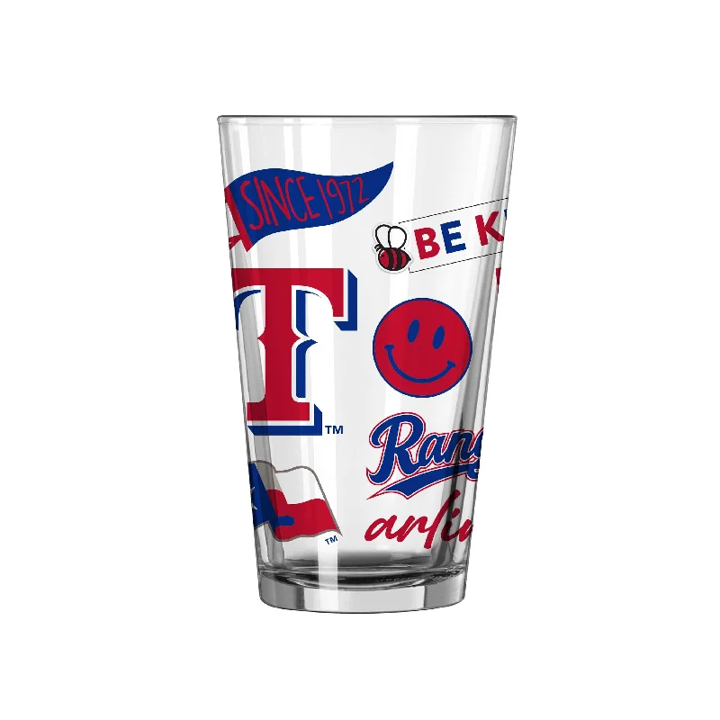 Team Mug Biking-Texas Rangers 16oz Native Pint Glass