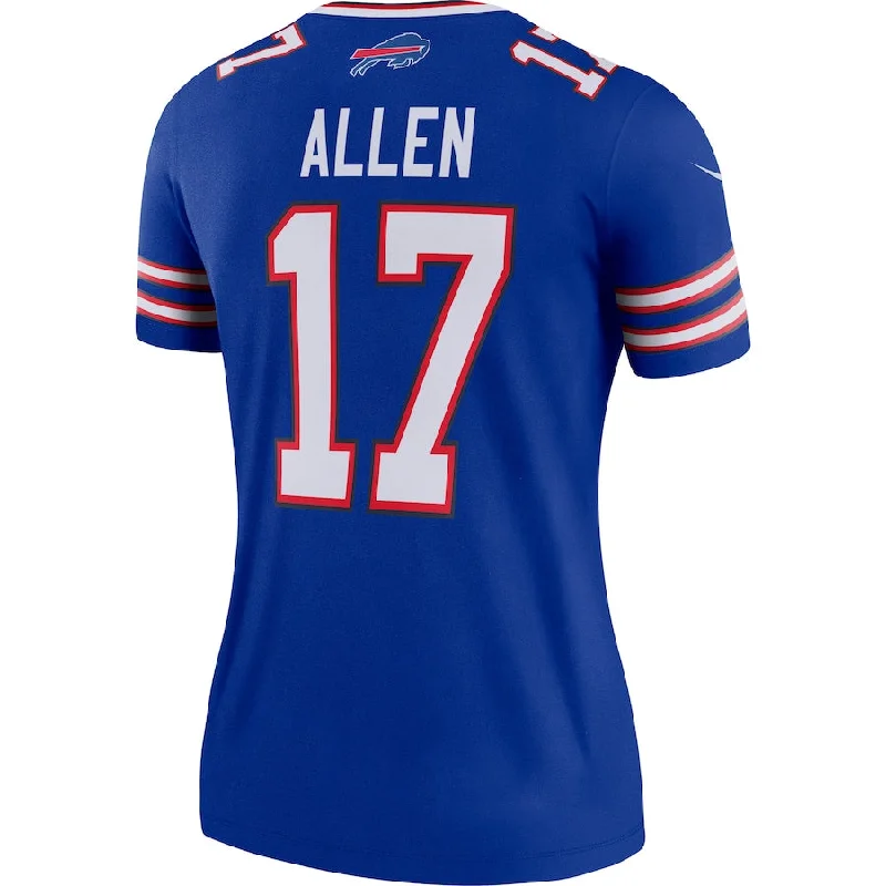 Football Jersey Ethical Fashion-B.Bills #17 Josh Allen Royal Legend Team Jersey American Stitched Football Jerseys