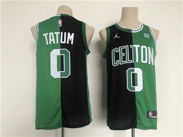 Basketball Jersey Moisture-Wicking-Men's Boston Celtics #0 Jayson Tatum 2022 Green/Black Stitched Basketball Jersey