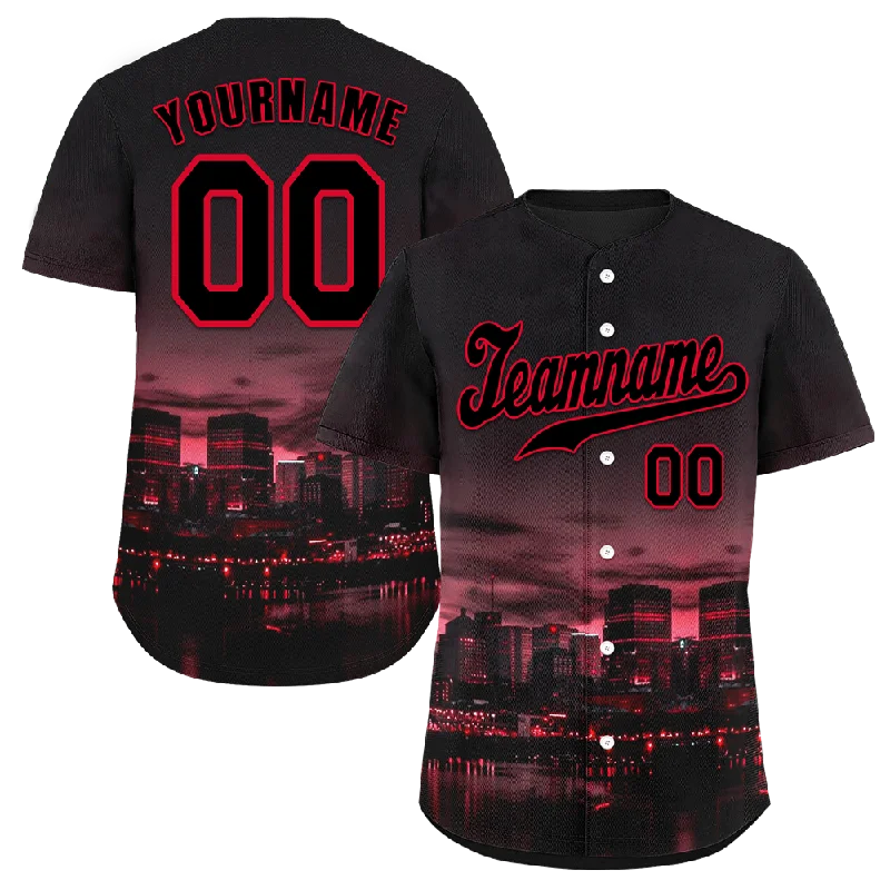 Baseball Jersey Indoor-Custom Black City Edition Black Authentic Baseball Jersey BSBJ0a-bc0fbc0