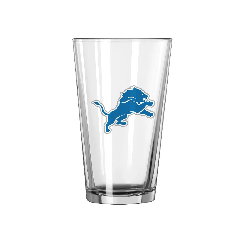 Team Mug Digital Nomad-Detroit Lions 16oz Logo Pint Glass