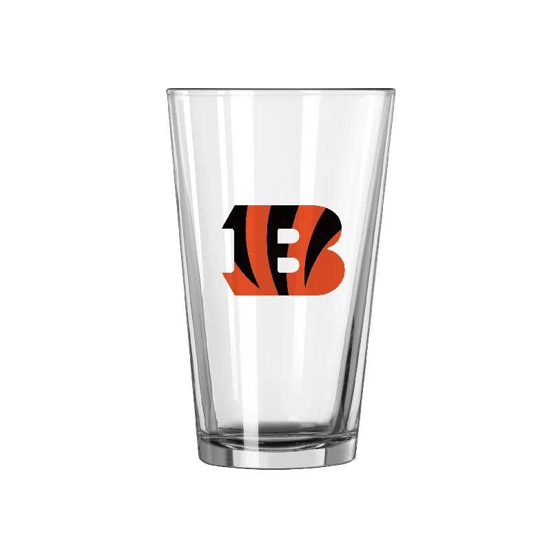 Team Mug Online Business-Cincinnati Bengals 16oz Logo Pint Glass