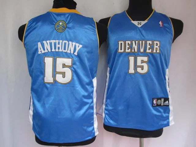 Basketball Jersey Classic-Nuggets 15 Anthony Baby Blue Basketball Jersey